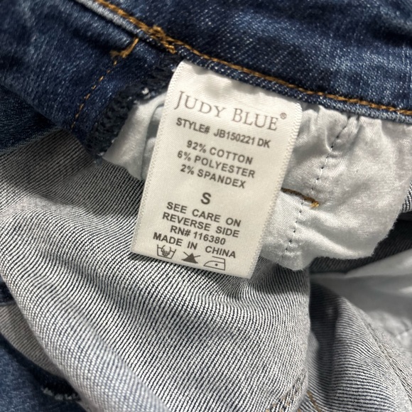 Judy Blue Denim Overall Shorts Size Small New With Tags - Picture 7 of 7